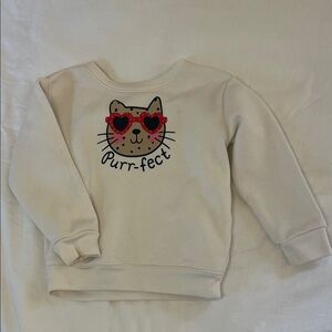 Cute Cat Graphic Sweatshirt